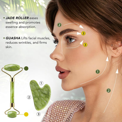 Combo Glow up || GUA SHA + JADE ROLLER